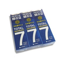 페리오 토탈7 오리지널치약 120g 3개입 휴대용치약 프로폴리스 구강케어 안티프라그