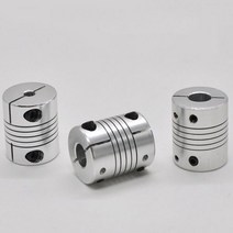 해외 스레드 인코더 알루미늄 합금 스테핑 모터 탄성 커플 링 권선 D25L30 3D 프린터 DIY 액세서리 566.3, 8x12, One Size