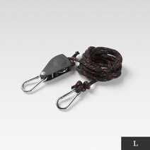 4Pcs 텐트 바람 로프 텐셔너 조정 가능한 도르래 Carabiner 캠핑 하이킹 야외 나일론 로프 패스너 스토퍼, 02 4PCS L