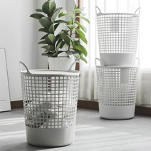 대용량 수납 세탁 바구니 (위생커버/양손잡이) 양말바구니 세탁물바구니 코인세탁소바구니 무인세탁소바구니 세탁실바구니 인형보관함 인형바구니, 커버업 손잡이 바구니