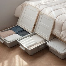 공간활용 침대밑 쇼파밑 옷 이불 정리 끝판왕 언더베드 이동식 리빙 틈새박스, 바마브 틈새박스 소형 (바퀴 O)