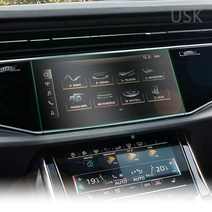 간지 아우디Q7 네비게이션 기스 흠집 방지 커버 보호 필름 내부 액세서리 튜닝 몰딩 용품