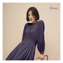 [르블랑페이우] 어뮤즈 셔링 플레어 원피스
