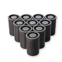 플라스틱 용기 20 pcs x 33mm 플라스틱 빈 필름 용기 카메라 릴 컨테이너 보관 케이스 액세서리 아트 비즈 코인 알약 낚시 미끼, 블랙 x 20개