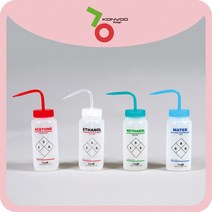 PFA 라벨 광구세척병 Labeled Wide Mouth Wash Bottles, 3색, 500ml