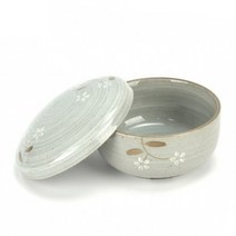 로코 설화 주발 공기 도자기 그릇 한정식 업소용 고급식기 밥공기 뚜껑있음 합식기, 로코 설화 주발(공기)