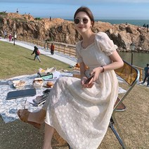 무드무드 안개꽃 프릴 드레스