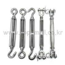 스텐턴버클 5종 일반형 후크형 아이형 파이프형 단조형 샤클형 와이어로프턴버클, 스텐 후크&일반형