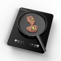 인덕션 쿠커 전자기 고화로 더블 쿡탑 온도 조절 가능 호브 전원 마그네틱 핫 플레이트, 01 Black_06 KR