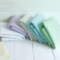 60수두께감 대폭아사원단 파스텔톤 5컬러 무지, 백아이보리