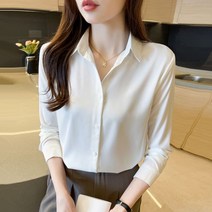 여성 드라마 신성한 이혼 한혜진 정장 새틴 블라우스 봄가을 미니멀 셔츠 오피스룩
