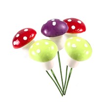 자연 조경 공예용 장식 야외 조형물 버섯 컬러 풍경 꾸미기, 랜덤