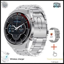 가성비 스마트워치 키즈 초등학생 워치 미니 블루투스 시계 2023 새로운 ECG + PPG AMOLED 스마트 통화 음악 플레이어 스포츠 방수 럭셔리 Smartwatch Xiaom, Steel belts Silver