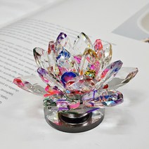 BnH 고급 크리스탈 연꽃 장식 소품 인테리어 장식 33S, 단품