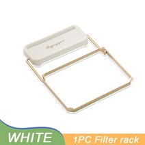 주방 스텐 싱크대 거름망 배수구망 싱크 필터 랙 접이식 싱크 스트레이너 메쉬 백 스탠드, 1pc 화이트