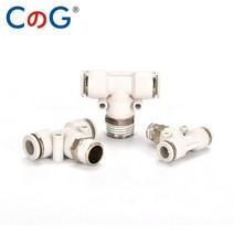 공압 부품 1개 백색 PB 유형 공기 호스 Rapidities 관 빠른 방출 공압 이음쇠 압축기 부속품 연결, 16 PB10-04_01 1개