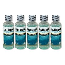 리스테린 쿨민트 마일드 구강청결제, 100ml, 5개