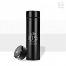 IGI261499각인텀블러 P-09 이니셜 개별이름 커스텀 온도계 단체선물 500ml, 1