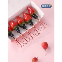 탕후루기계 탕후루꼬치 업소용탕후루기계 인터넷 연예인 미니 작은 문자열 설탕에 절인 조롱박 대나무 스틱 기호 특수 가위 어린이 과일 삽입 일회용, [01] 12cm 청록 가위 기호 [50]