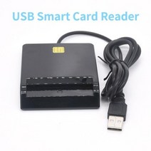 라앤모 스마트홈키트 USB 스마트 카드 리더 은행 ICID EMV Windows 7 8 1, black