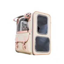 코믈리 고양이 대용량 이동백팩, 핑크