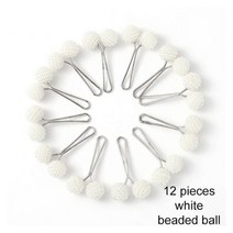 뱃지제작 여러 가지 빛깔의 머리 스카프 진주 핀 클립