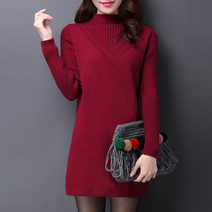 르엠마 듀이 브이 스웨터 니트 겨울 원피스