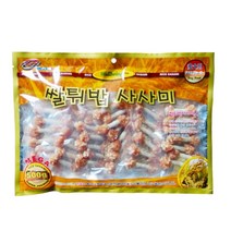 라이코스펫 써니 애견 웰빙 면역기능강화 모질개선 사사미 닭갈비 오리고기 비스켓 간식모음, 1개, 써니 쌀튀밥 덤벨사사미 500g