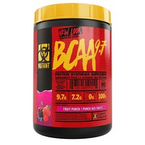 MUTANT 뮤탄트 BCAA 9.7 아미노산 일렉트롤라이트 파우더 가루 분말 후르츠 펀치 Powder 1.44kg, 1세트