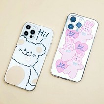 Linkvu 빅큐티 털뭉치 프린트 아이폰 젤리케이스, 쿠팡 본상품선택, 쿠팡 본상품선택