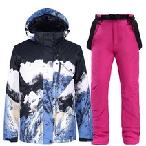 FANSYLI 커플 스키복 방풍 방수 따뜻한 통기성 남녀 스키세트 1457호 10A21