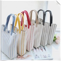 롤리팝 린넨가방 스트라이프 미니 토트백 데일리백 린넨백 원피스 솔리드 여성가방