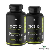 스포츠리서치 MCT 오일 1000mg 소프트젤 120개 2병