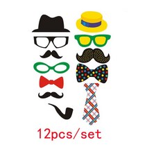 재미있는 웨딩 장식 부스 소품 DIY Mr Mrs 마스크 안경 포토부스 액세서리 파티, 17 17