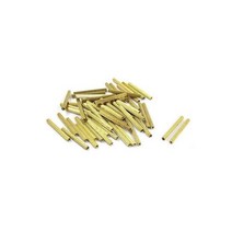 50 Pcs 여성 스레드 기둥 황동 Standoff 스페이서 골드 톤 M2x30mm