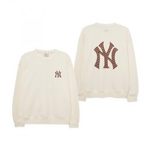 MLB 엠엘비 클래식 모노그램 빅럭스 오버핏 맨투맨 NY Cream 3AMTM1234-50CRS