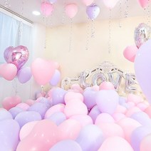 우동방구 파티용 로맨틱 하트 풍선 10개입, 05. 옐로우