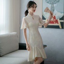 민복 두루마기한복 한복코트 남성한복두루마기 두루마기 경남상회 중국 전통 레이스 레트로 개량 모던 피쉬 테일 여성 여름