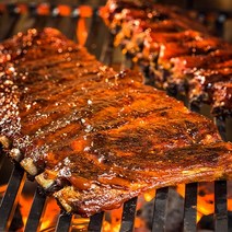 숨바고기 돼지고기 스페어립 4.9kg 원육 원판 한판 캠핑 바베큐 수비드, 1개