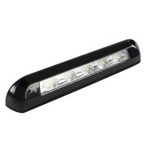 카라반 창문 수리 정비 환기창 RV LED 천막 포치 라이트 12V/24V 방수 모터홈 인테리어 벽 램프 조명 바 밴 캠핑카 트레일러 외부, 01 Black, Black
