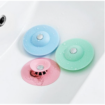 켈리몰 1+1 깔끔 원터치 차단하개 화장실 세면대 욕조 배수구마개 청소대장 하수구망 다막아, 그린(1+1)