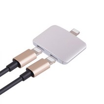 iOS 8핀 2분배기 아이폰 이어폰 8pin 듀얼젠더 충전 이어폰 동시지원 더블 어댑터, 젠더 BT_327