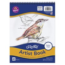 유크리에이트 아티스트 북 전문가용스케치북 미디엄 웨이트, 22.9 x 30.5cm, 40매