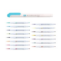 제브라 마일드라이너 형광펜 블루그린(MBG), 블루그린, 3개입