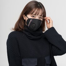 아이러브허브 빨아쓰는 예쁜 면마스크 KF94 시험완료 패션밸브마스크(블랙), XL사이즈