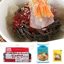 옥천냉면 칡냉면 10인분(2kg)+동치미육수 10봉+겨자소스 10개, 1set