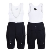 아덴바이크 여성용 Stack 카고 빕숏 / 블랙 (3D-Comfy Pad) 로드 자전거 하의 반바지