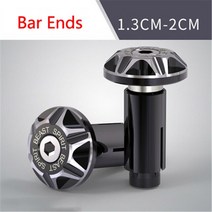 핸들발란스 스피릿 비스트 바이크 오토바이 핸들 바 엔드 스쿠터 장식 밸런스 웨이트 알루미늄 합금 모토크로스 CNC 그립 캡, [03] A black