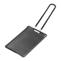 옥외 작은 석쇠 휴대용 번철 비 번철 판, 23cmx13cmx8.5cm, 검은색, 금속