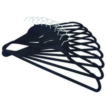 논슬립 고급 벨벳옷걸이 바지 니트 정장 미끄럼방지 고리회전 옷걸이 10개, 그레이